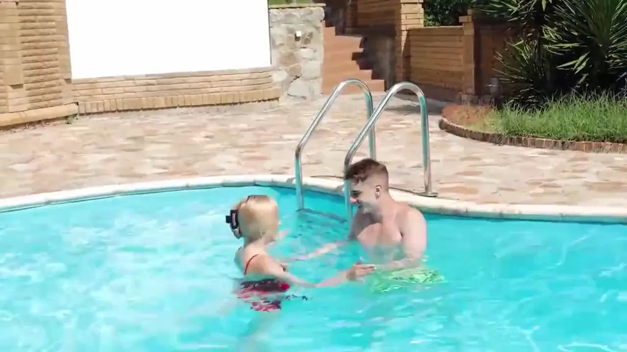 it s not the pool that made her wet