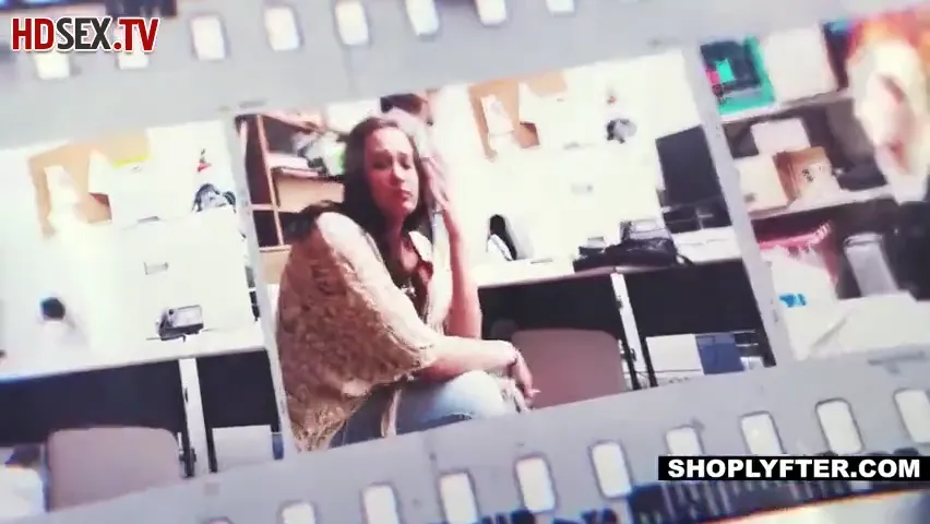 Blonde Shoplifter Caught in the Act: A Steamy Encounter