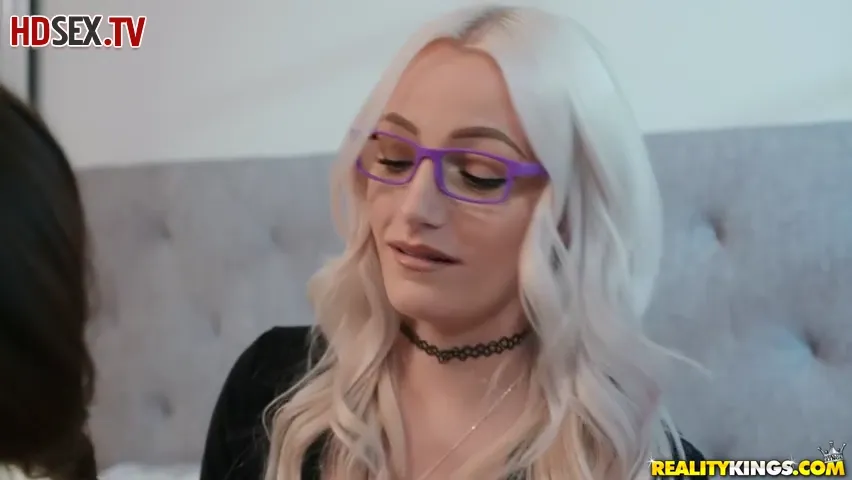 Two Young Beauties Surprise One Lucky Guy in the Bedroom