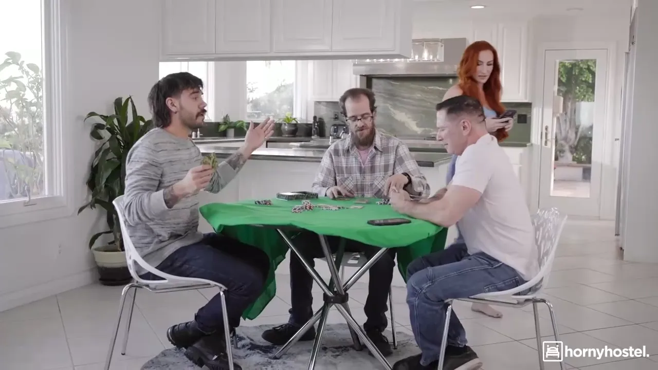 Redhead MILF with Big Breasts Seduces Young Guy