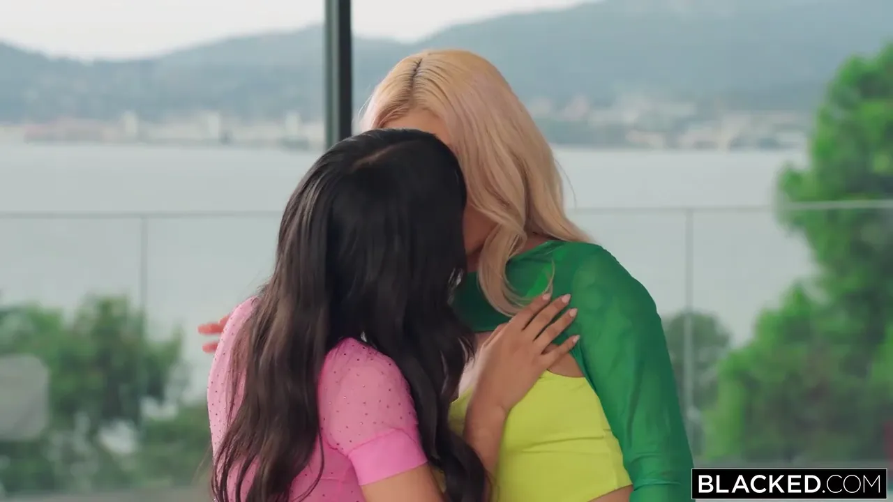 Sensational Threesome: Asian Beauties Indulge with Dark-Skinned Lover