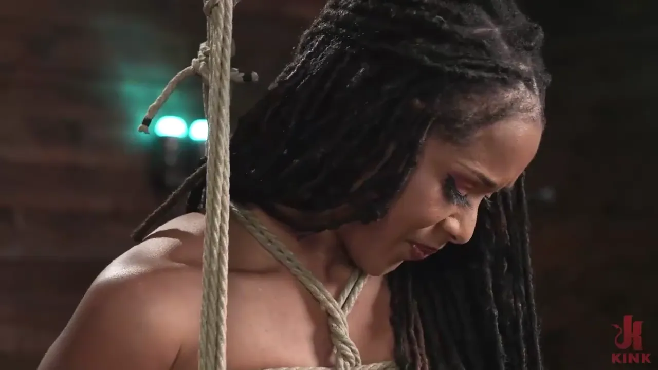 Bound Beauty: Enjoying Pleasure with a Curvy Interracial Star