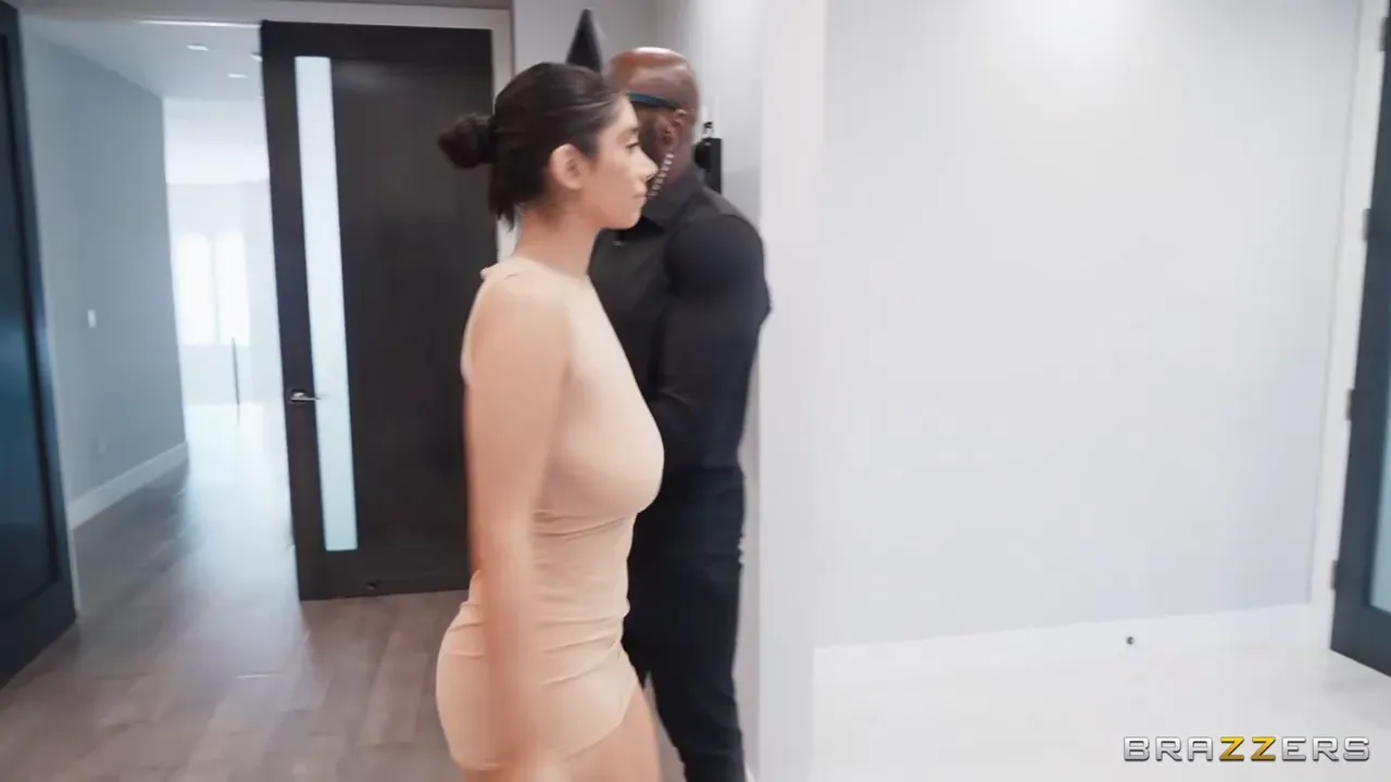 Curvy Beauty in Doggystyle with Interracial Partner