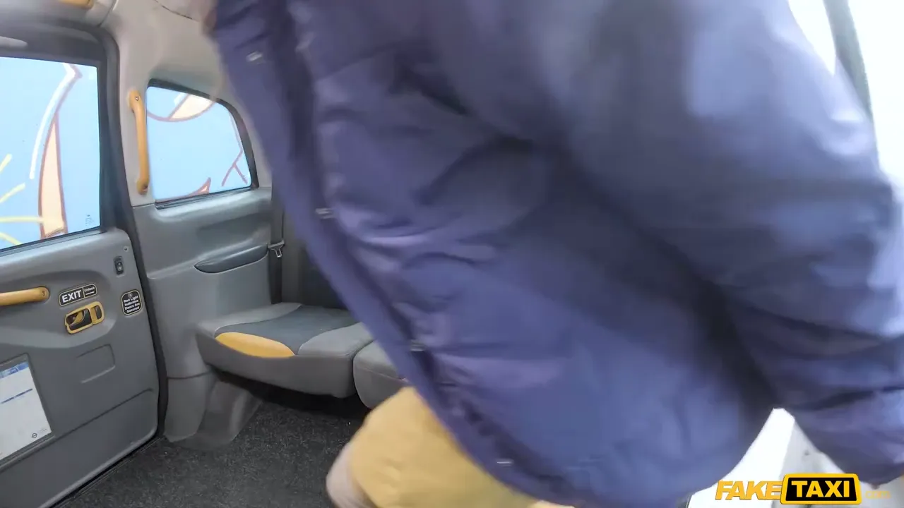 Brunette Beauty with Curves Finds Trouble in a Fake Taxi