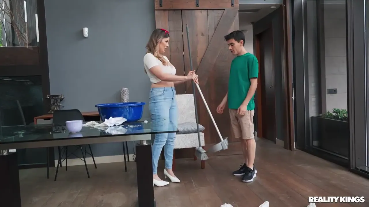 Young Guy Explores the Curves of His Maid: An Unforgettable Encounter