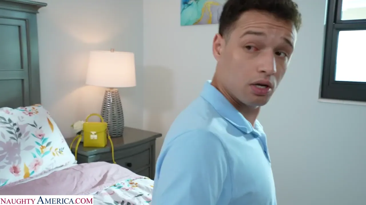 Curvaceous Step-Mom Helps Stepsone Unwind in Bed