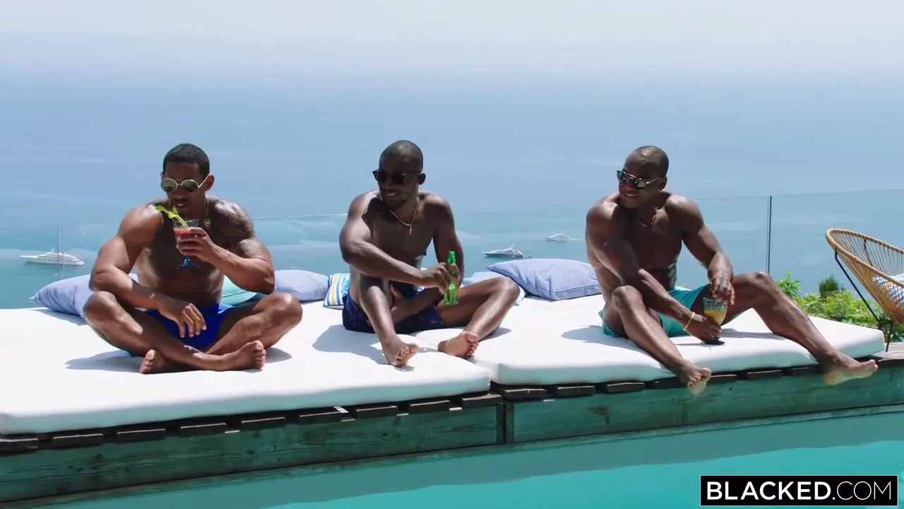 Muscular Men of Color in an Intense Group Encounter