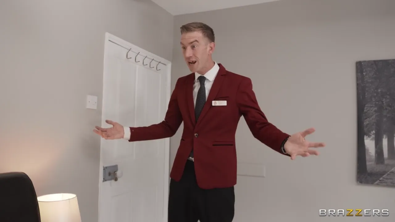 Lesbian Hotel Staff Indulge in Threesome Fun with Male Guest