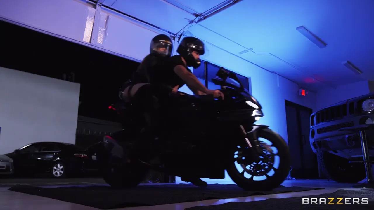 Seductive MILF with Big Breasts Tempts Young Biker