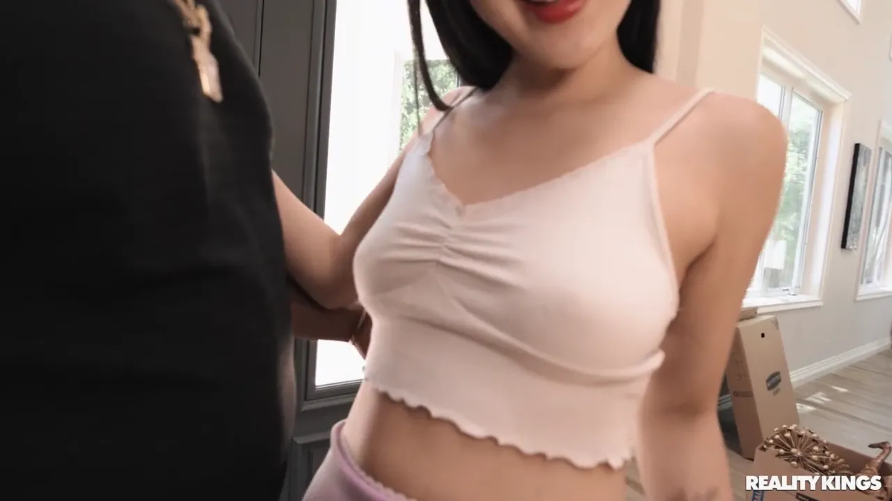 Asian Beauty Explores Fiery Interracial Passion with Black Partner
