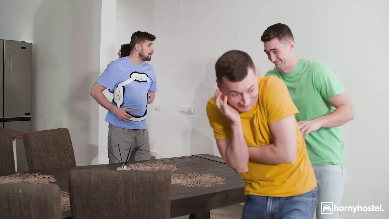 Young Brunette Delights Friends with Expert Oral Skills