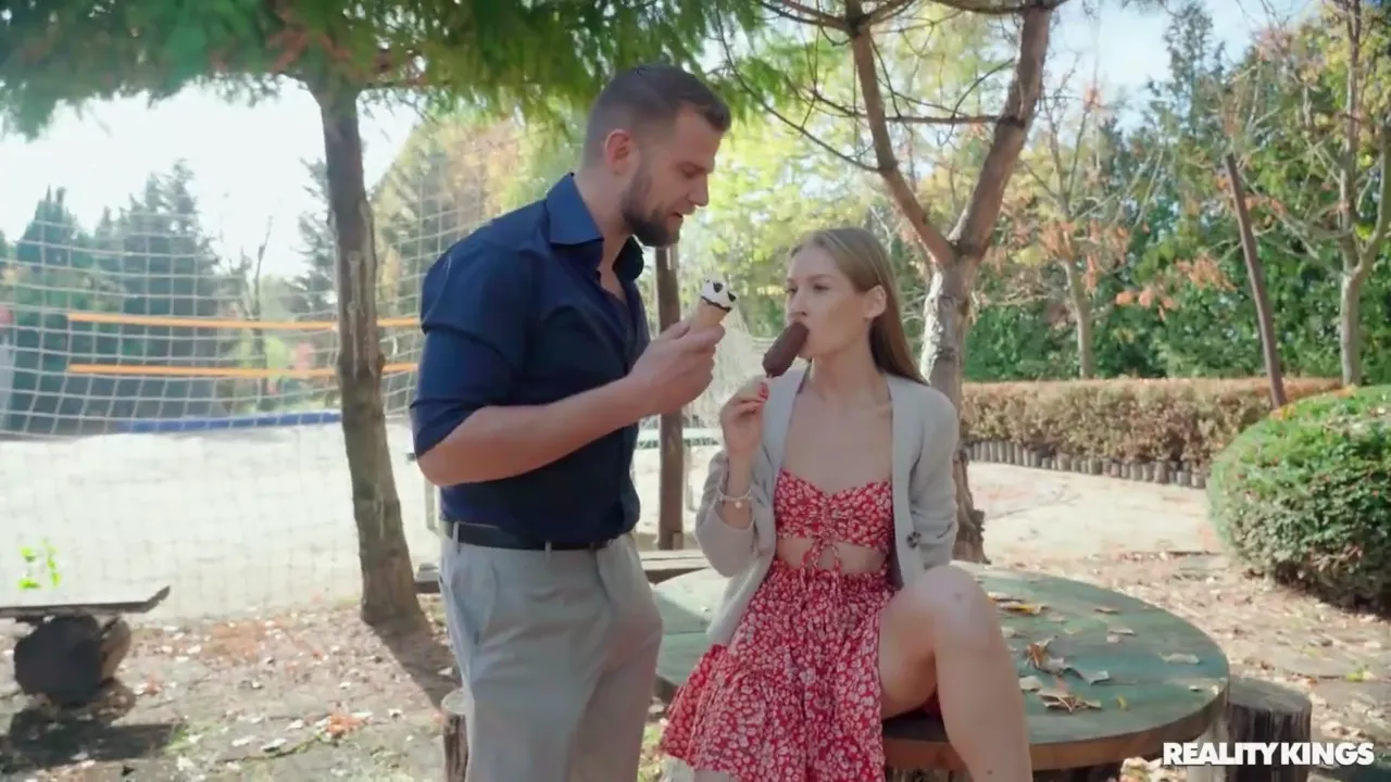 Blonde Beauty Indulges in Intimate Moments with Her New Lover