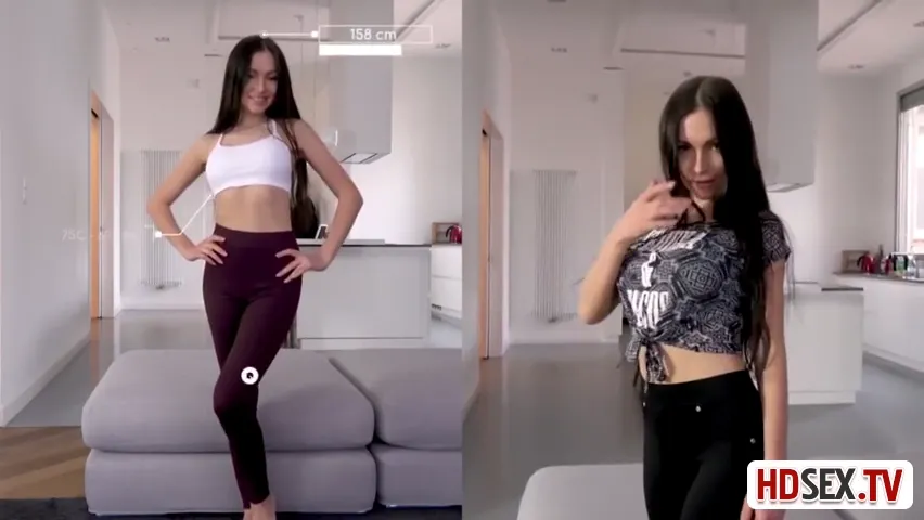 Brunette Beauty Strips Down for Hardcore Action