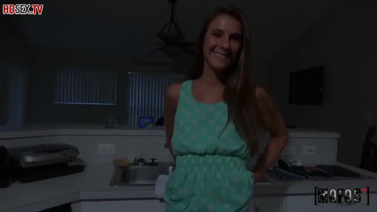 Brunette Beauty Embraces Hardcore Filming in the Kitchen