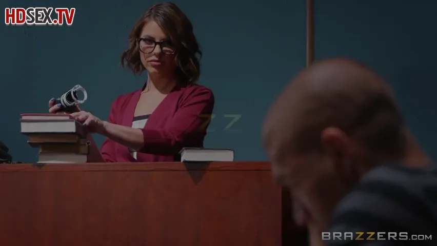 Brunette Beauty in Glasses: A Seductive Office Encounter