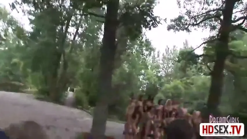 Young Women Showcase Their Shaved Styles in the Forest