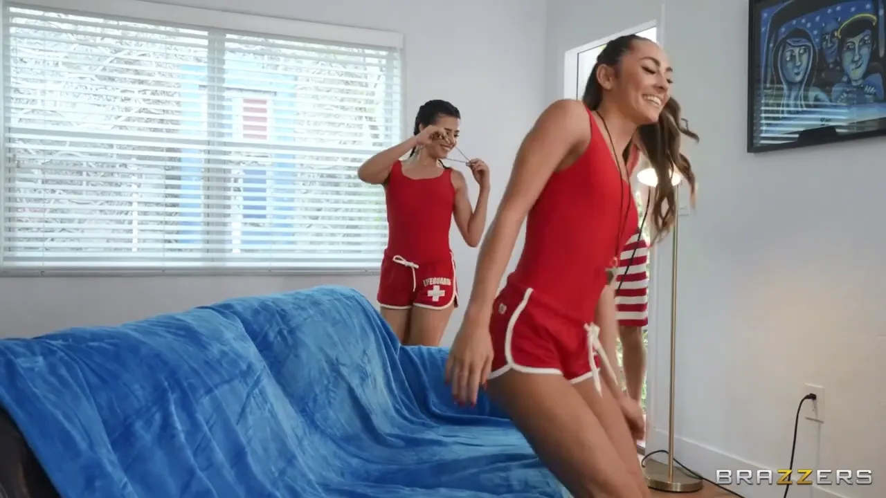 Athletic Beauties Give Their Bald Coach a Sensational Blowjob