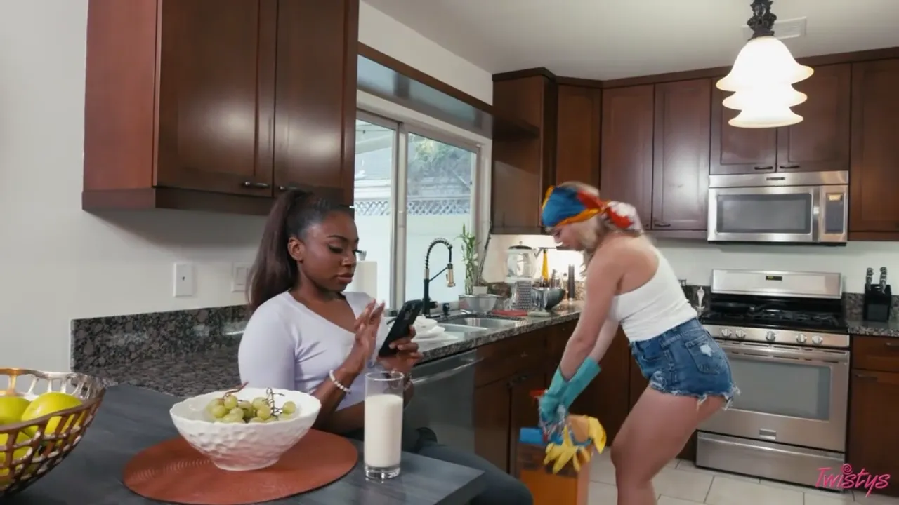 Caught Red-Handed: Interracial Encounter Leads to Hot Lesbian Proposal