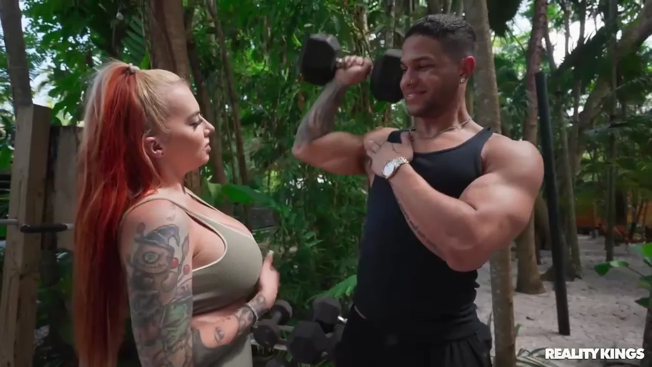 Curvy Beauty with Big Breasts Enjoys Passionate Encounter Outdoors