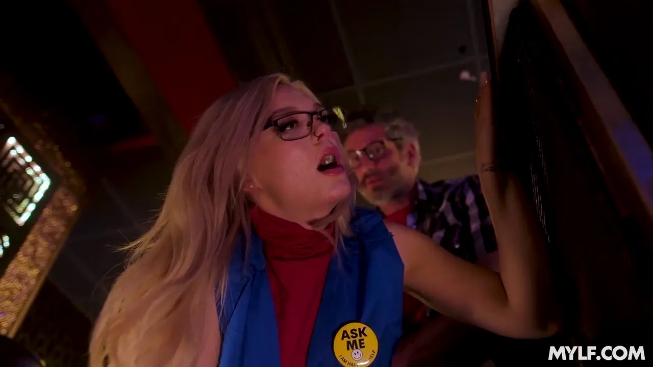 Curvy Blonde Seductively Strikes a Provocative Pose