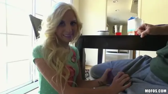Young Blonde Invites Friend Over for a Night of Passion
