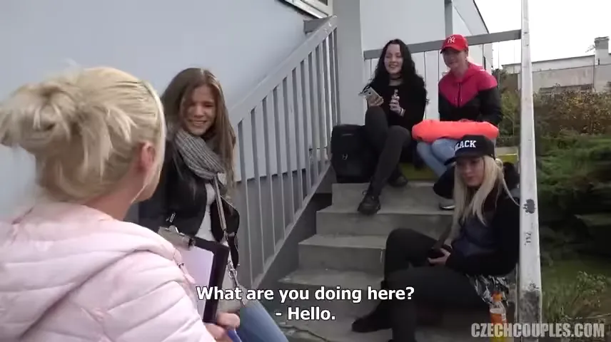 Czech College Girl Threesome