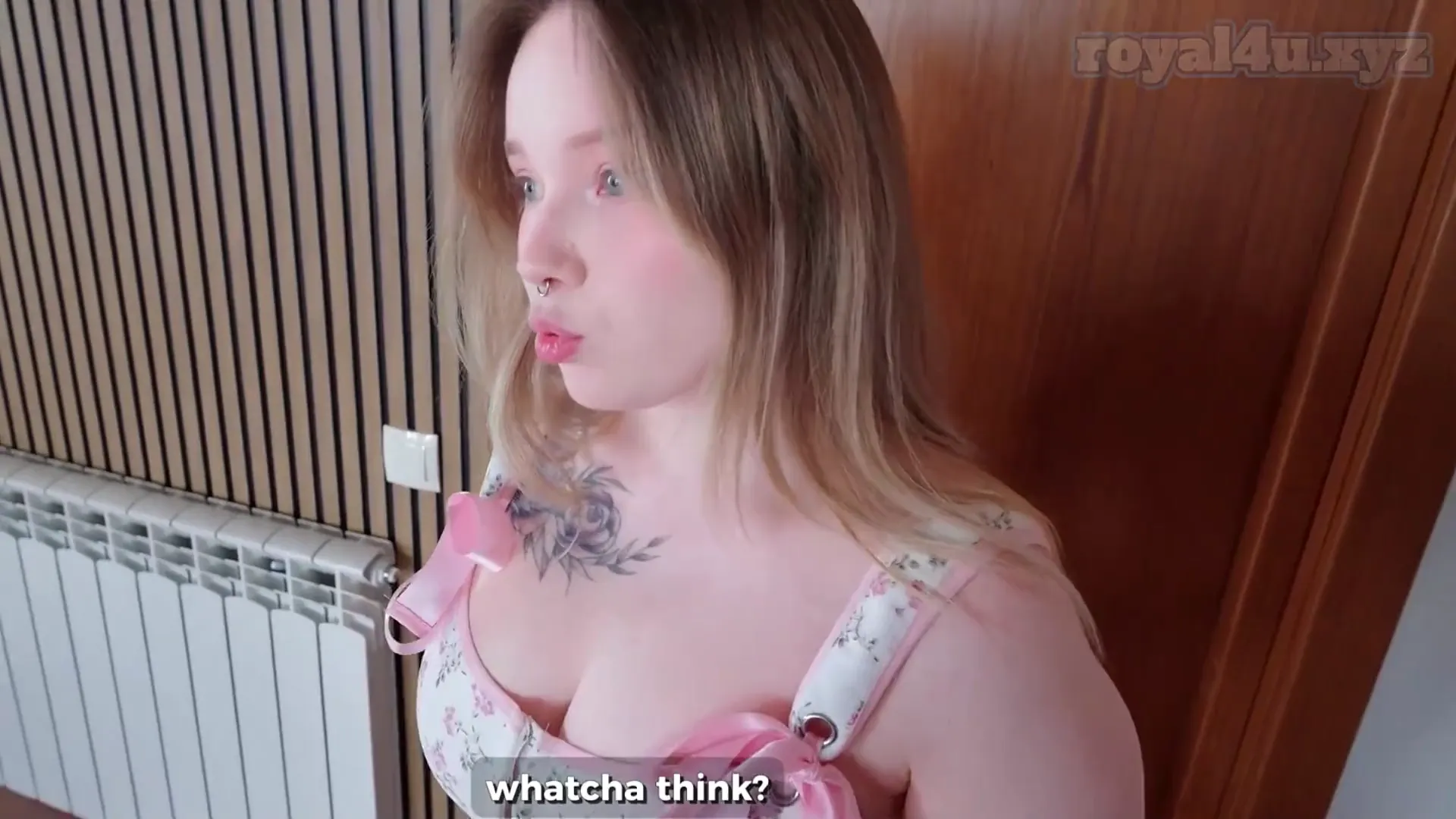 Gorgeous Big Natural Tits Blonde Teen Screwed Hard For The Rent