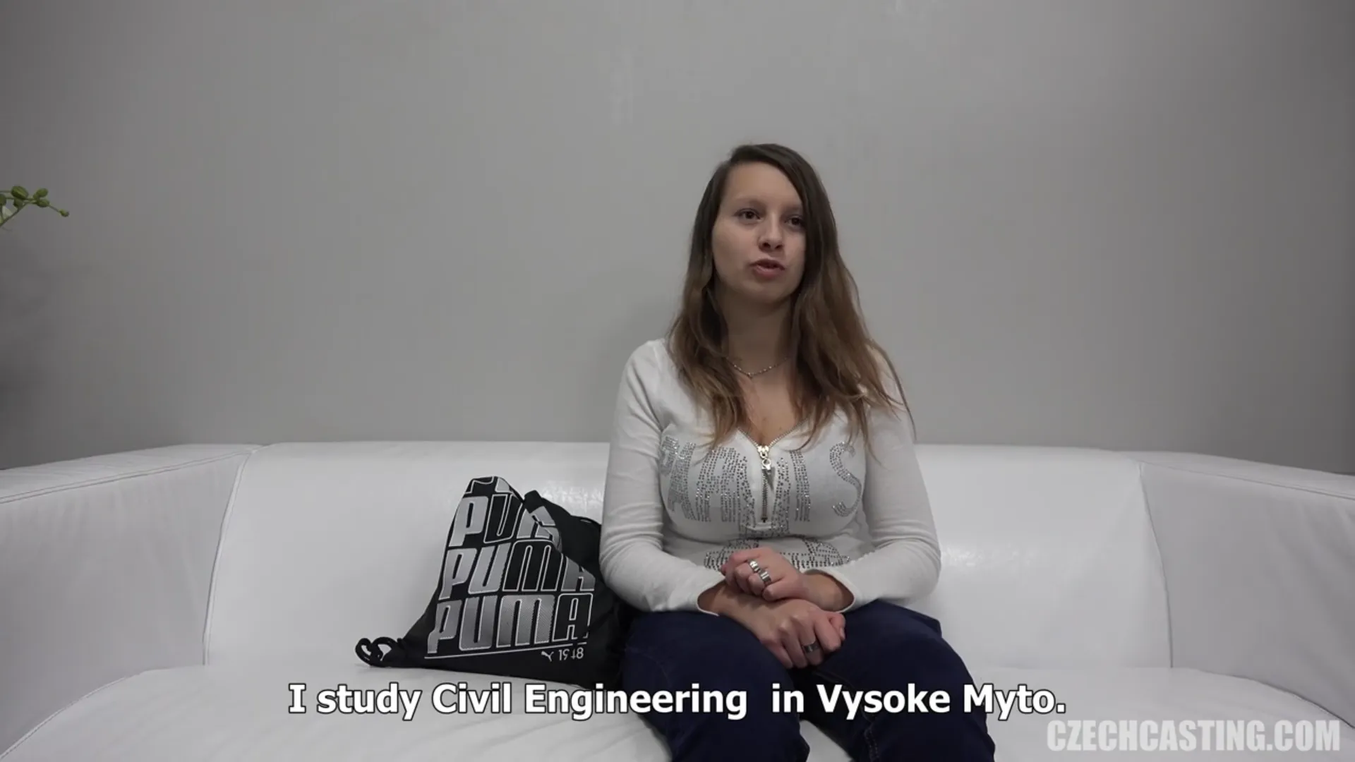 Czech College Girl Sandra Auditions